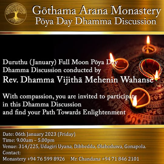 "Duruthu" Full Moon Poya Day Program