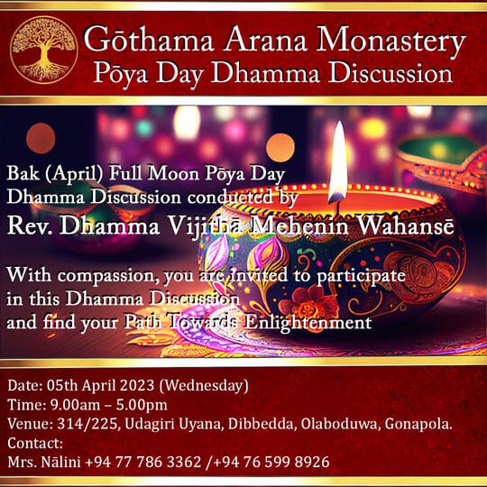 "Bak" Full Moon Poya Day Program