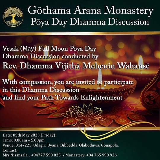 "Vesak" Full Moon Poya Day Program