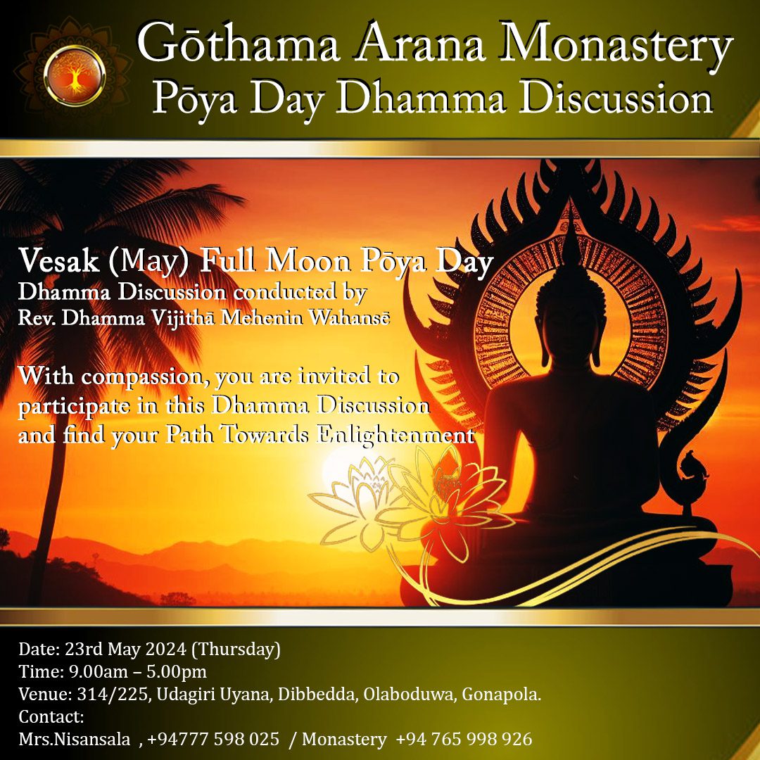 Vesak Full Moon Poya Day Program